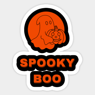 Spooky Boo Sticker